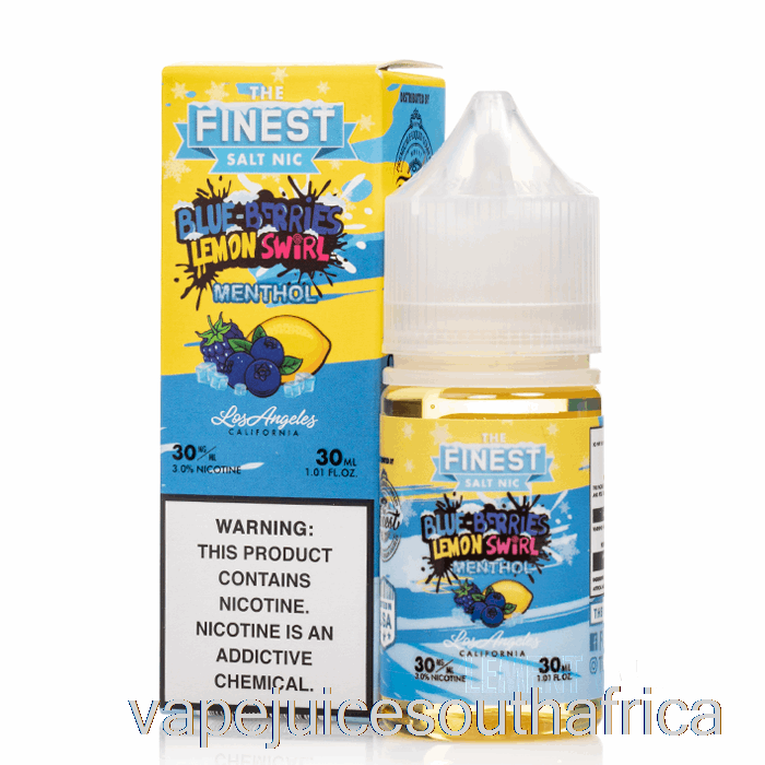Vape Juice South Africa Blue-Berries Lemon Swirl Menthol - The Finest Candy Edition Salt Nic - 30Ml 50Mg